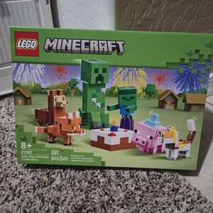 LEGO Minecraft 21281 Baby Pig’s Birthday Celebration 351 pcs NEW Sealed